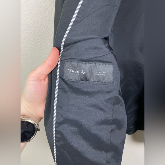 Banana Republic Women's 2 TALL Black Italian Washable Wool Blazer Coat 267508 - Picture 7 of 16